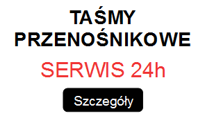 Taśmy przenośnikowe. Wulkanizacja taśm przenośnikowych, sprzedaż, łączenie, naprawa, serwis, montaż. Gumowanie bębnów. Przenośniki taśmowe